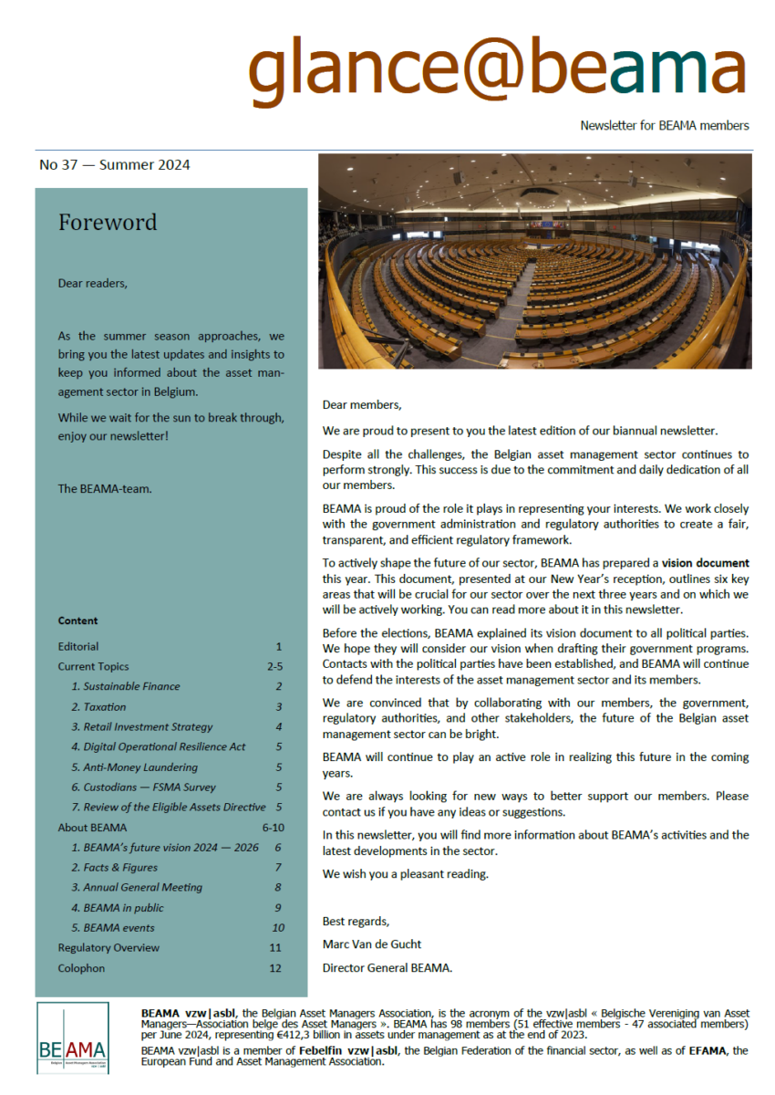 Beama BEAMA – Belgian Asset Managers Association